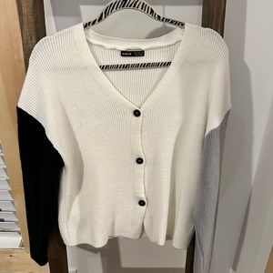 SHEIN Colorblock Drop Shoulder Cardigan